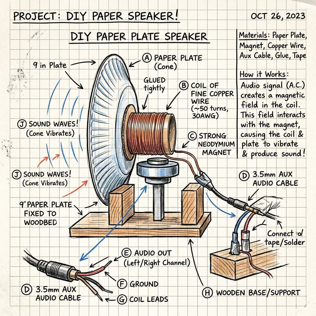 DIY Paper Speaker Art