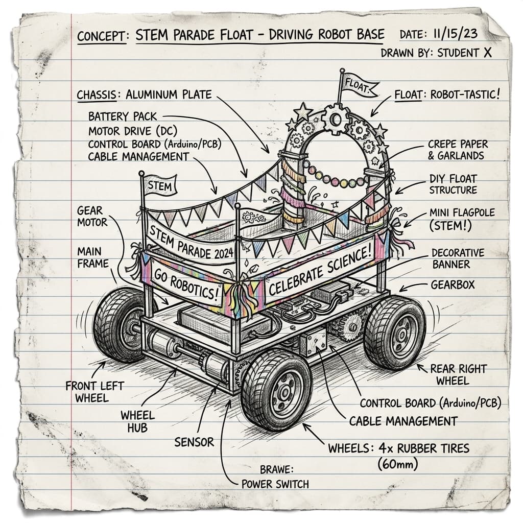 Customizable Parade Robot