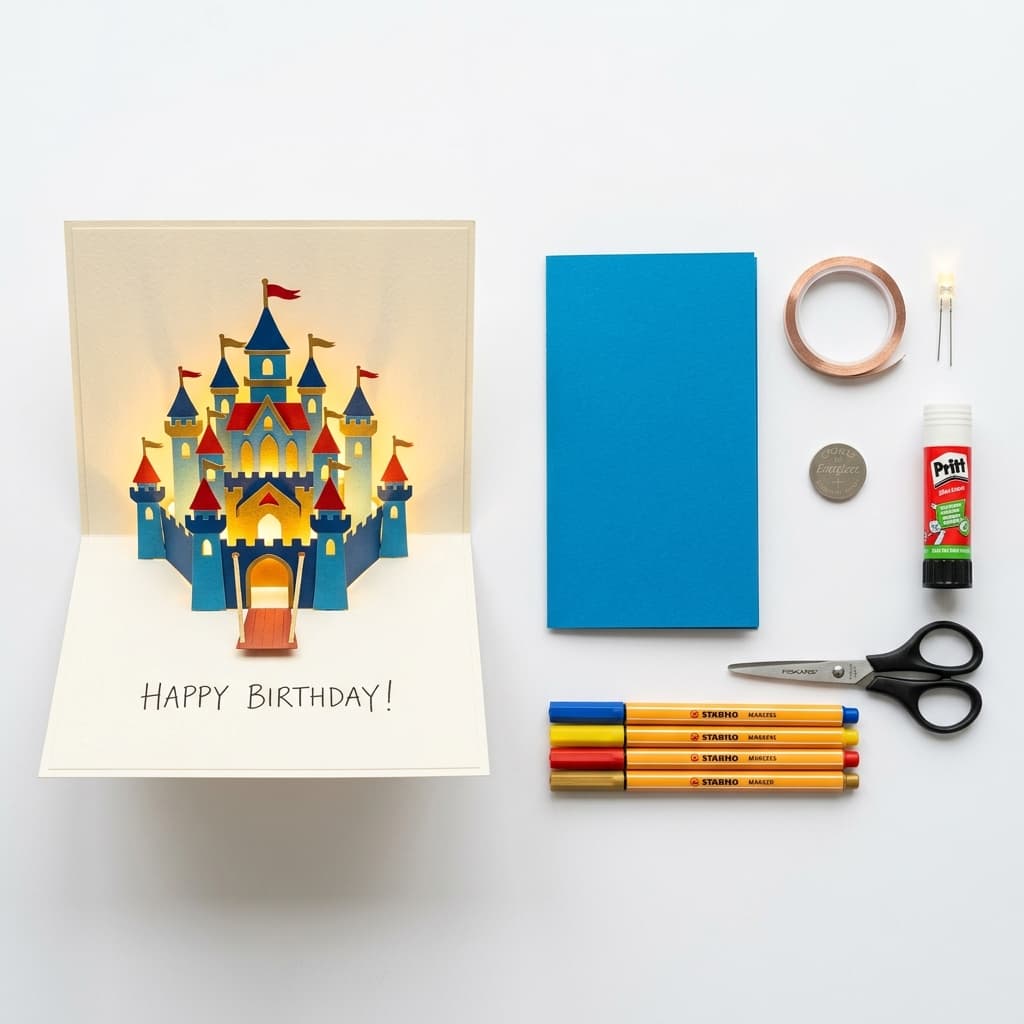 Pop-Up Illuminated Scene