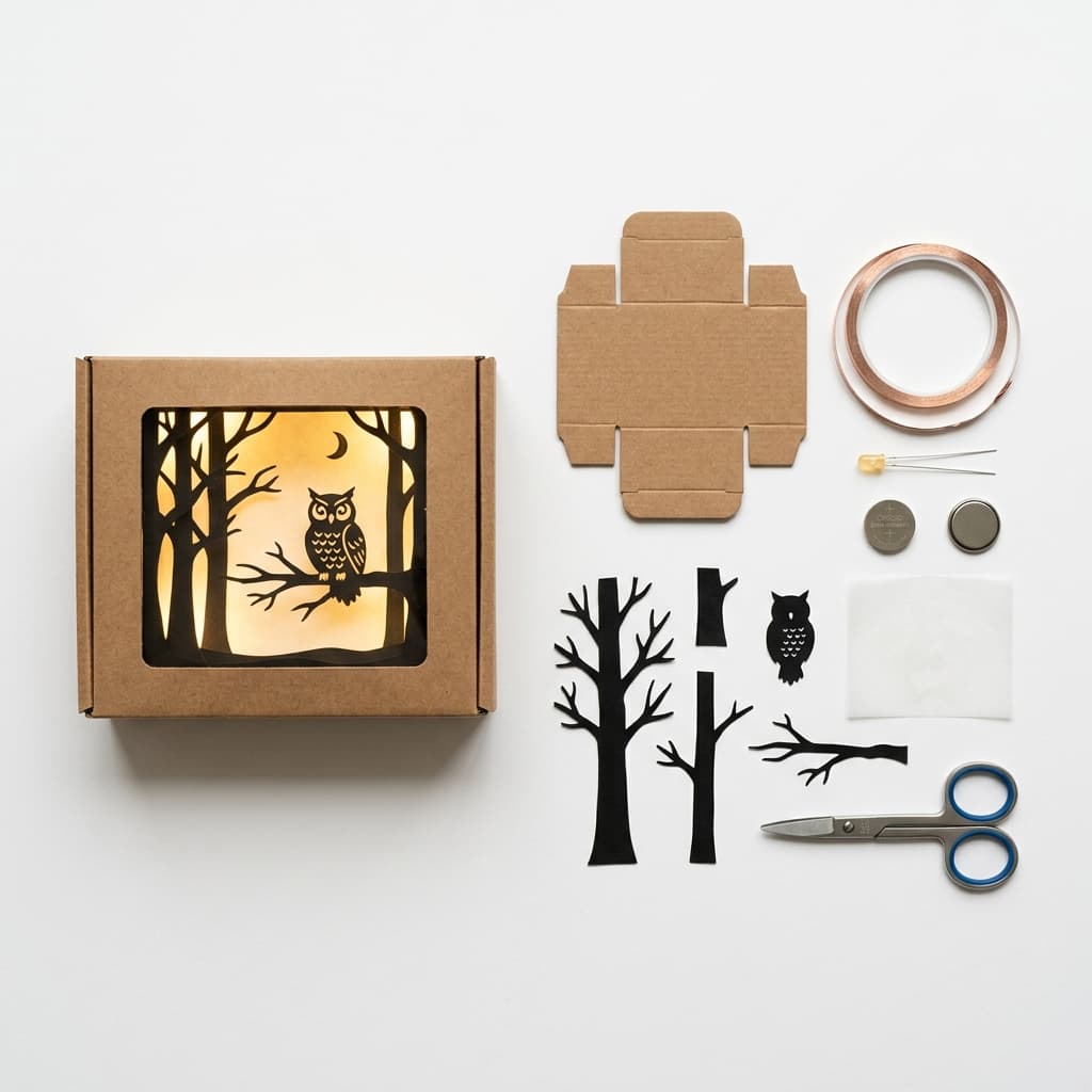 Illuminated Shadow Box Diorama